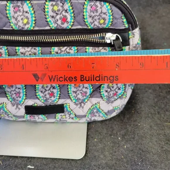 Vera Bradley Iconic Little Crossbody Purse Paisley Stripes - Picture 3 of 11